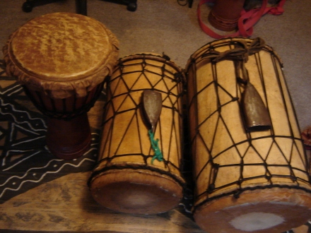 djembe and dununs from Guinea